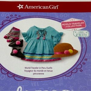 American Girl Peru Outfit World Traveler New in Box
